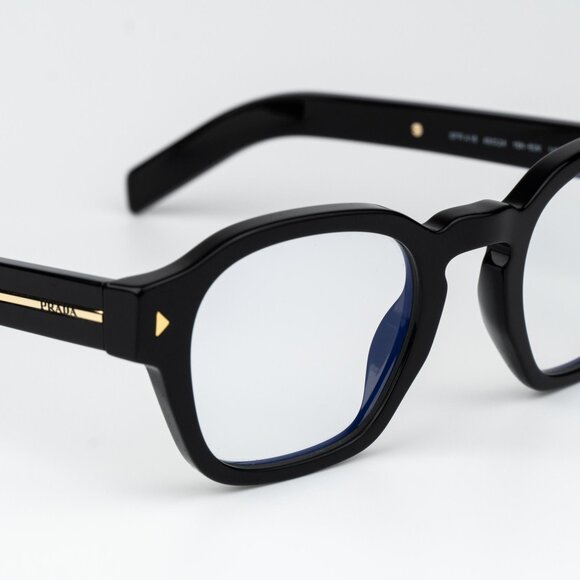 Prada Men Eyeglasses Black Square PRA16S 16K60K NEW AUTHENTIC - Picture 11 of 15